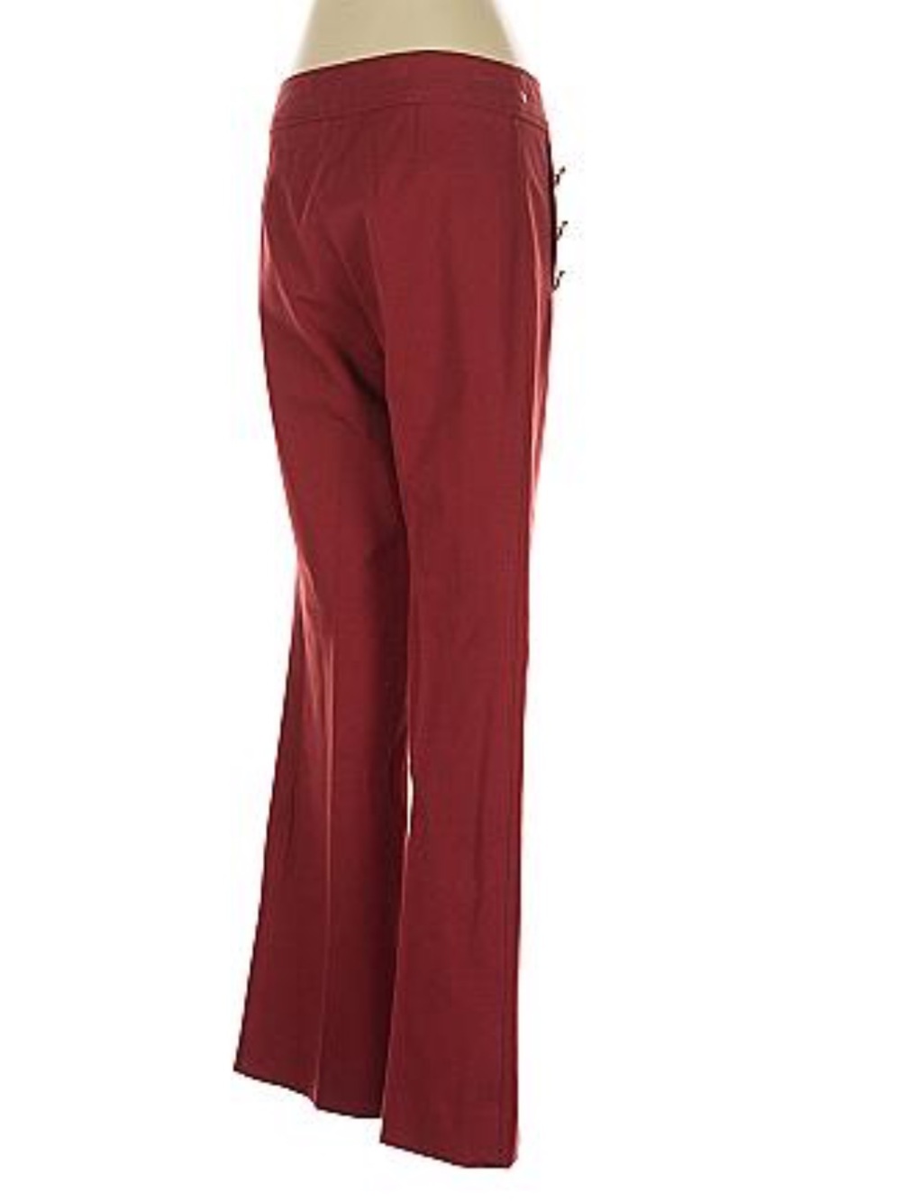 NWOT Derek Lam 10 Crosby Red Sailor Button Wide Leg Pants Approx Size 6 Elegant - Picture 5 of 7